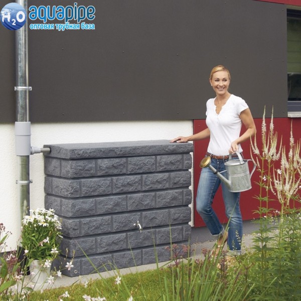 Емкость для воды Каменная стена 400л Емкость для воды Каменная стена 400л