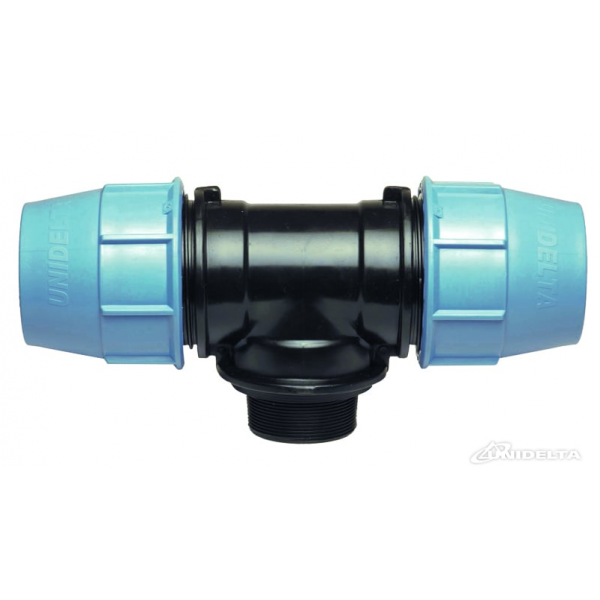 Тройник с наружной резьбой Unidelta 25*3/4*25