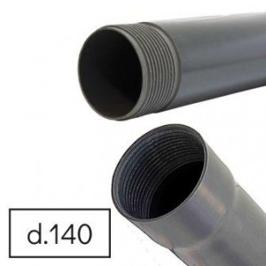 Труба обсадная для скважин d=140*6.5 мм, L=3 м (серая)