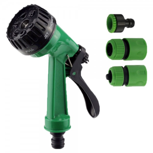 Набор для полива пистолет-распылитель 7-ми режимный 2 коннектора + адаптер на шланг 3/4" GRAD (5012545) Набор для полива пистолет-распылитель 7-ми режимный 2 коннектора + адаптер на шланг 3/4" GRAD (5012545)