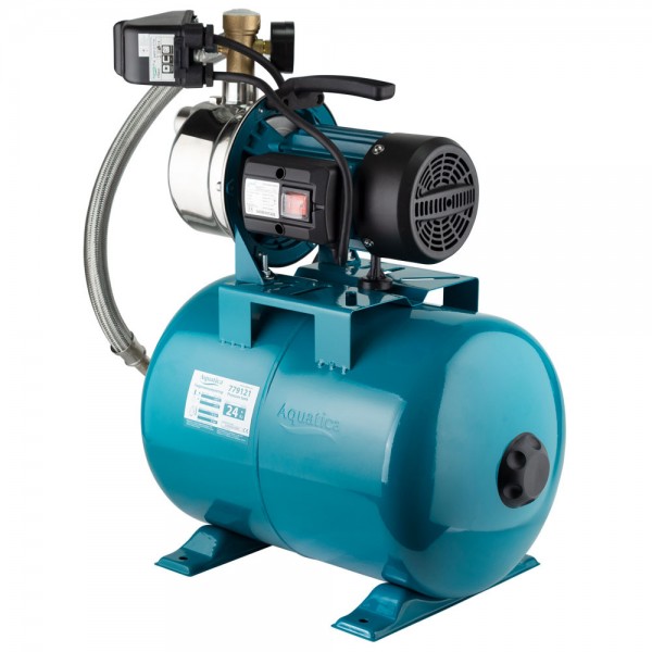 Станция 0.6кВт Hmax 35м Qmax 50л/мин (самовсасывающий насос нерж) 24л Украина AquaticaLEO EKJ-602SA5/UA (775311/24)