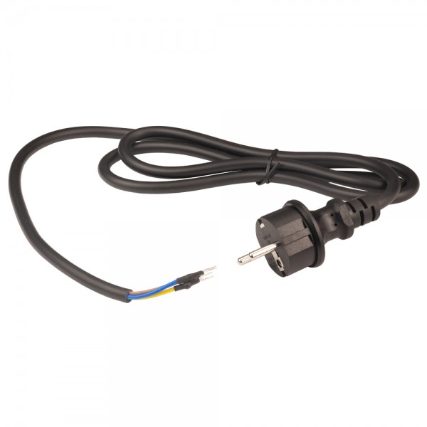 Кабель электрический PVC круглый (3×1мм²) 1.5м с вилкой WETRON (779915) Кабель электрический PVC круглый (3×1мм²) 1.5м с вилкой WETRON (779915)