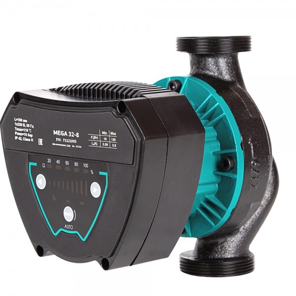 Насос циркуляционный энергосберегающий 6-90Вт Hmax 6м Qmax 108л/мин Ø2