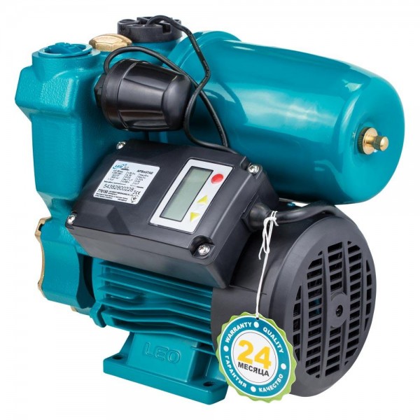 Станция 0.37кВт Hmax 40м Qmax 39л/мин (вихревой насос) 1л + рег давления LEO 3.0 (776150) Станция 0.37кВт Hmax 40м Qmax 39л/мин (вихревой насос) 1л + рег давления LEO 3.0 (776150)
