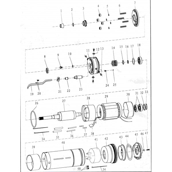 Насос центробежный скважинный 2.2кВт H 232(180)м Q 55(33)л/мин Ø102мм DONGYIN 4SDm2/33 (777127) Насос центробежный скважинный 2.2кВт H 232(180)м Q 55(33)л/мин Ø102мм DONGYIN 4SDm2/33 (777127)