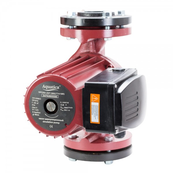 Насос циркуляционный фланцевый 1.0кВт Hmax 10.3м Qmax 500л/мин DN65 300мм + ответн фланец AQUATICA (774159) Насос циркуляционный фланцевый 1.0кВт Hmax 10.3м Qmax 500л/мин DN65 300мм + ответн фланец AQUATICA (774159)