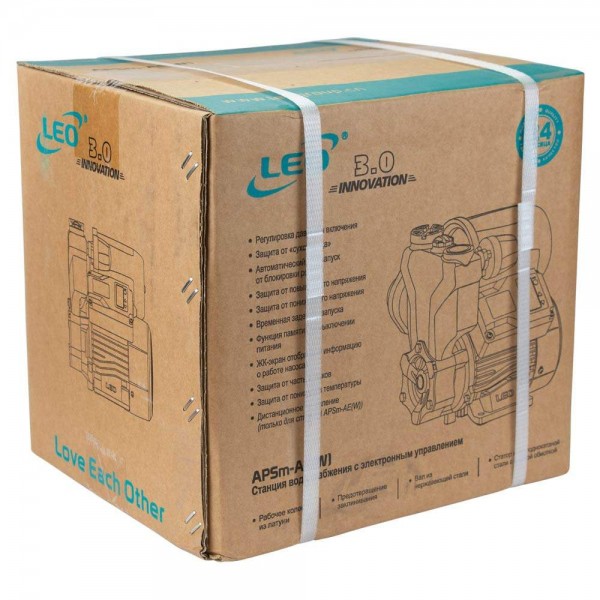 Станция 0.37кВт Hmax 40м Qmax 39л/мин (вихревой насос) 1л + рег давления LEO 3.0 (776150) Станция 0.37кВт Hmax 40м Qmax 39л/мин (вихревой насос) 1л + рег давления LEO 3.0 (776150)