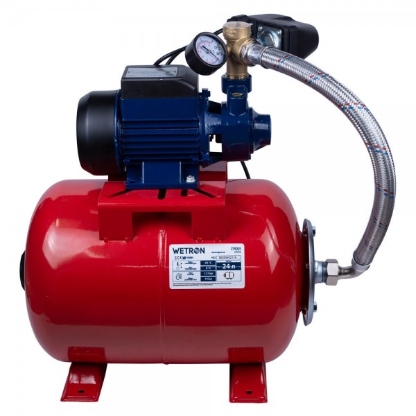 Станция 0.37кВт Hmax 35м Qmax 35л/мин (вихревой насос) 24л Украина WETRON QB60A5 (775011/24) Станция 0.37кВт Hmax 35м Qmax 35л/мин (вихревой насос) 24л Украина WETRON QB60A5 (775011/24)