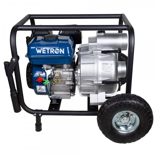 Мотопомпа 7.5 л.с. Hmax 26м Qmax 60м³/ч (4-х тактный) для грязной воды WM80W WETRON (772557)