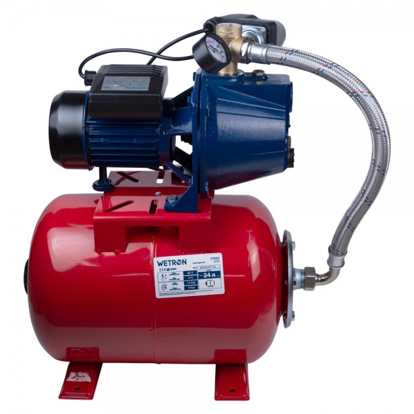 Станция 0.75кВт Hmax 45м Qmax 55л/мин (самовсасывающий насос) 24л Украина WETRON JET80А5 (775042/24) Станция 0.75кВт Hmax 45м Qmax 55л/мин (самовсасывающий насос) 24л Украина WETRON JET80А5 (775042/24)