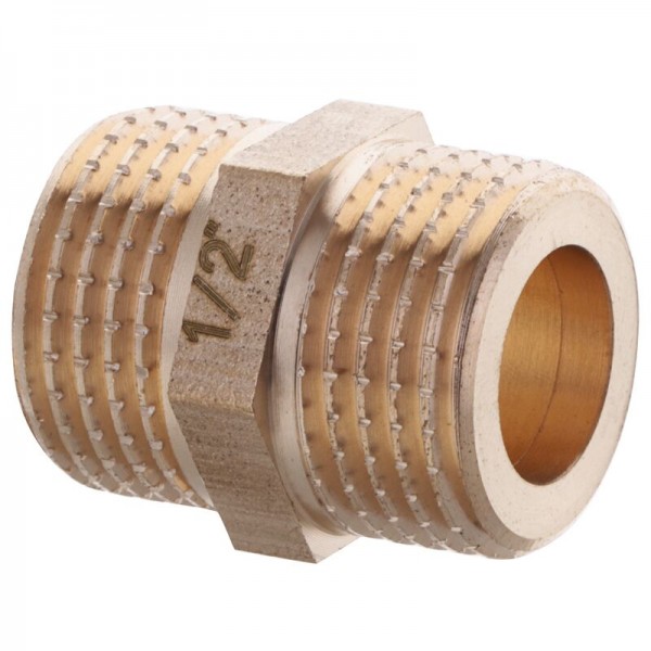 Ниппель KOER KF.N06A - 1/2'' (под прокладку) без никеля (KR3024)