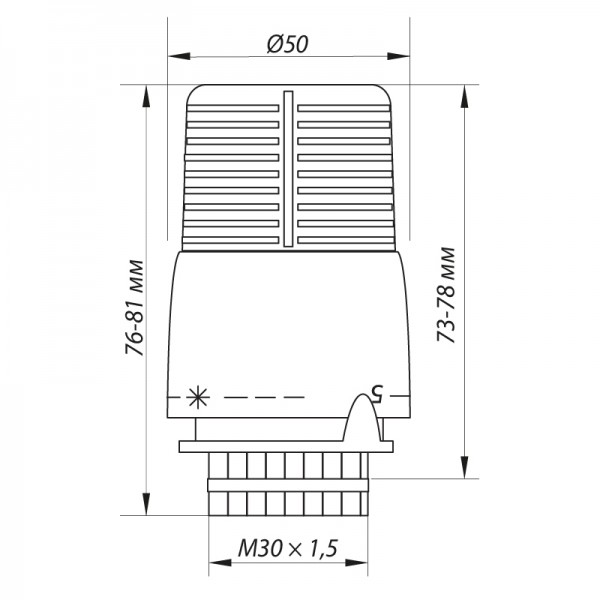 Термоголовка с выносным датчиком M30x1.5 KOER KR.1332 (KR2678) Термоголовка с выносным датчиком M30x1.5 KOER KR.1332 (KR2678)
