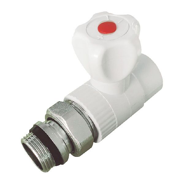 Кран радиаторный 20x1/2 прямой с прокладкой Кран радиаторный 20x1/2 прямой с прокладкой