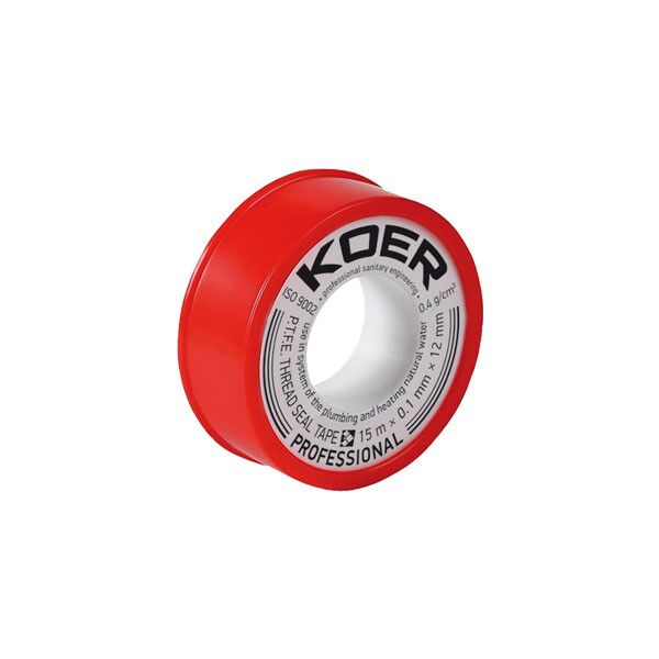 ФУМ лента для воды KOER ST-01 15M*0.1mm*12mm (KR0119) ФУМ лента для воды KOER ST-01 15M*0.1mm*12mm (KR0119)