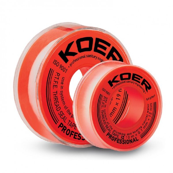 ФУМ лента для воды KOER ST-11 10M*0.1mm*12mm (KR2808) ФУМ лента для воды KOER ST-11 10M*0.1mm*12mm (KR2808)