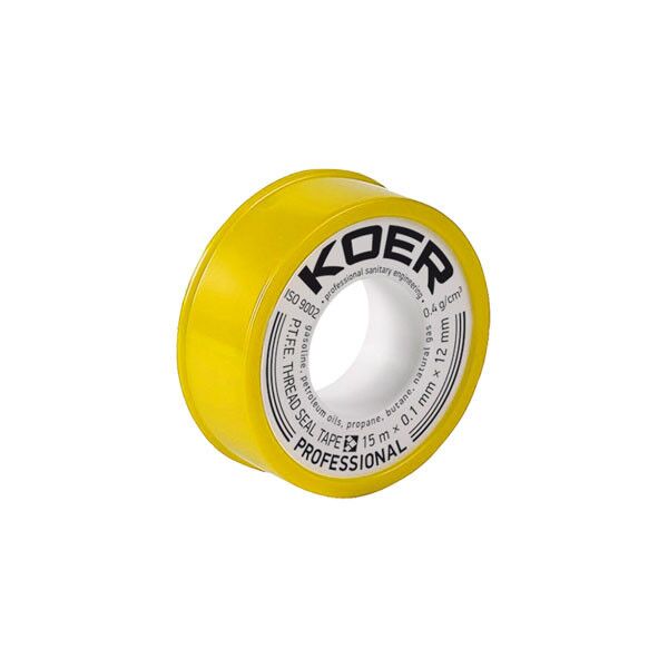 ФУМ лента для газа KOER ST-02 15M*0.1mm*12mm (KR0120) ФУМ лента для газа KOER ST-02 15M*0.1mm*12mm (KR0120)