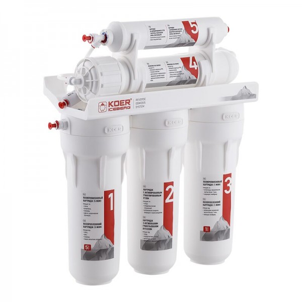 Система обратного осмоса KOER KV.05 ICEBERG 5 (KR3145) Система обратного осмоса KOER KV.05 ICEBERG 5 (KR3145)