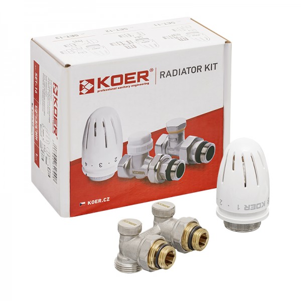 Комплект для нижнего подкл. радиатора KOER SET-21 - 1/2 Комплект для нижнего подкл. радиатора KOER SET-21 - 1/2