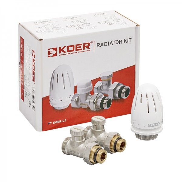 Комплект для нижнего подкл. радиатора KOER SET-22 - 1/2 Комплект для нижнего подкл. радиатора KOER SET-22 - 1/2
