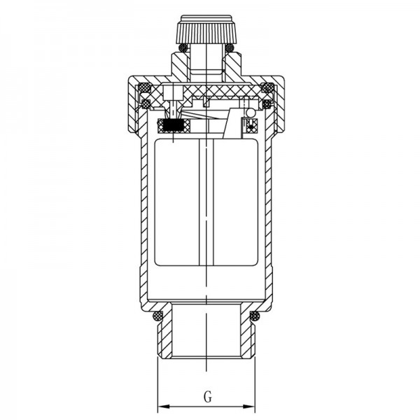Воздухоотводчик автоматический прямой 1/2 Воздухоотводчик автоматический прямой 1/2
