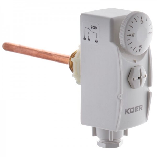 Термостат механический погружной KOER KR.1350 (0… + 90*C) (KP2775) Термостат механический погружной KOER KR.1350 (0… + 90*C) (KP2775)