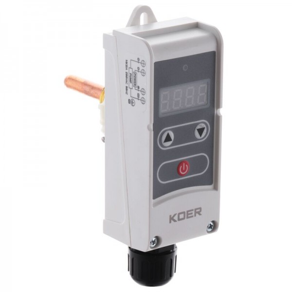 Термостат электрический погружной KOER KR.1353E ( + 5… + 80*C) (KP2780) 