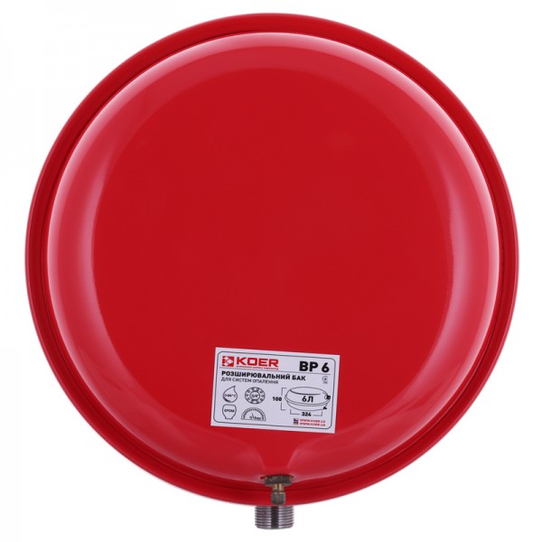 Бак расширительный для системы отопления (плоский) KOER BP6 6л. (KB0001)