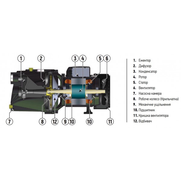 Насос поверхн. самовсасывающий KOER JET-100 (KP2657) Насос поверхн. самовсасывающий KOER JET-100 (KP2657)