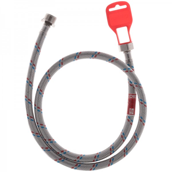 Гибкий шланг для подключения воды Гайка 1/2'' - Штуцер 1/2'' (100 см) KOER (KR0267)