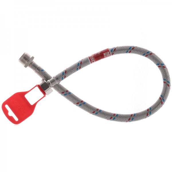 Гибкий шланг для подключения воды Гайка 1/2'' - Штуцер 1/2'' (50 см) KOER (KR0264) Гибкий шланг для подключения воды Гайка 1/2'' - Штуцер 1/2'' (50 см) KOER (KR0264)